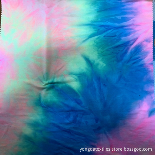 Tie Dye Custom Jersey Spandex Polyester  Fabric